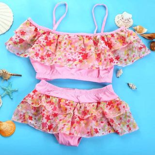 新品 女の子 キッズ 水着 セパレート 子供(水着)