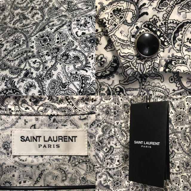 Saint Laurent(サンローラン)の新品未使用 サンローラン メンズ ペイズリー ウエスタンシャツ メンズのトップス(シャツ)の商品写真