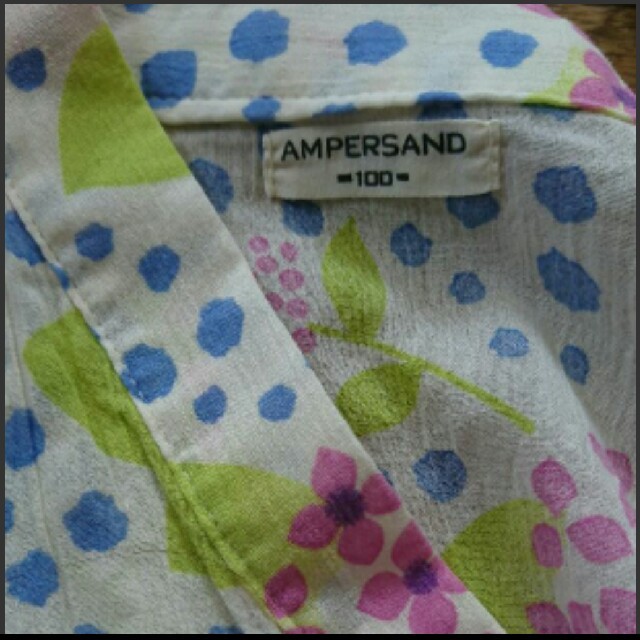 ampersand(アンパサンド)の涼しげで可愛い♡100 アンパサンド 浴衣 キッズ/ベビー/マタニティのキッズ服女の子用(90cm~)(甚平/浴衣)の商品写真