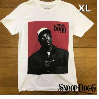 スヌープドッグ(Snoop Dogg)のレア！スヌープ・ドッグ Tシャツ フォトT【XL】白 新品 180718(Tシャツ/カットソー(半袖/袖なし))