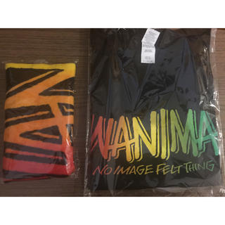 ワニマ(WANIMA)のWANIMAツアーT黒XLフェイスタオル黒セット新品未開封wanimaワニマ(ミュージシャン)