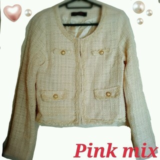 ピンクミックス(Pink Mix)のRady系♡ツイード　ジャケット(ノーカラージャケット)