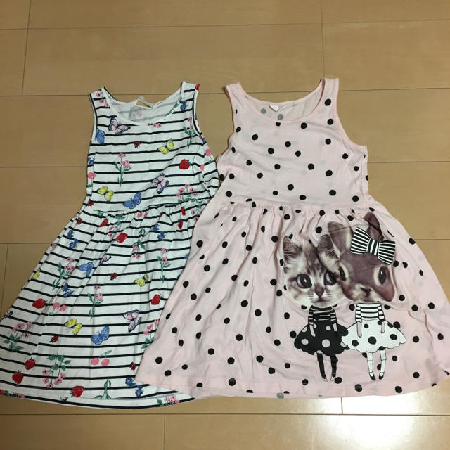 H&M(エイチアンドエム)のH&Mキッズ ワンピースセット キッズ/ベビー/マタニティのキッズ服女の子用(90cm~)(ワンピース)の商品写真