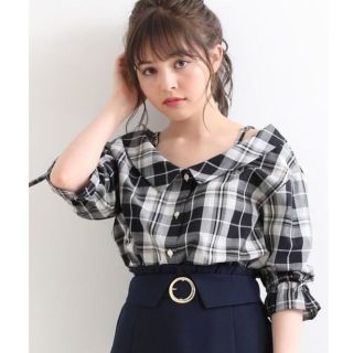 マジェスティックレゴン(MAJESTIC LEGON)のMAJESTIC LEGON☆新品♪2wayオフショル抜き襟フェミニンシャツ(シャツ/ブラウス(長袖/七分))