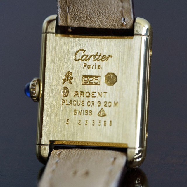 Cartier(カルティエ)の美品 カルティエ マスト タンク アイボリー 手巻き SM Cartier レディースのファッション小物(腕時計)の商品写真