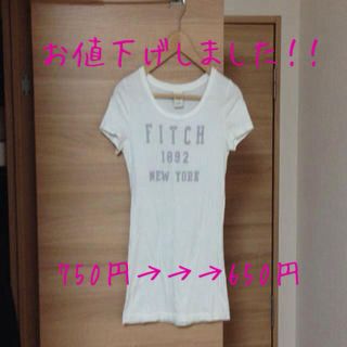 アバクロンビーアンドフィッチ(Abercrombie&Fitch)の◼値下げ！アバクロ ホワイトTシャツ♡(Tシャツ(半袖/袖なし))