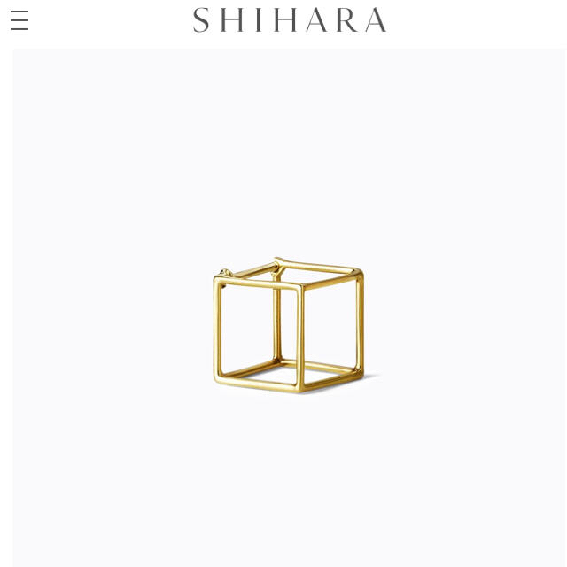shihara スクエアピアス - ピアス