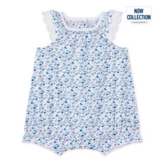 プチバトー(PETIT BATEAU)の新品 プチバトーショートロンパース２点6m/18m(ロンパース)