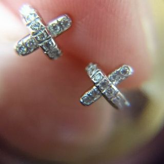 Tiffany & Co. - ティファニーダイヤクロスステッチピアスの通販 by り