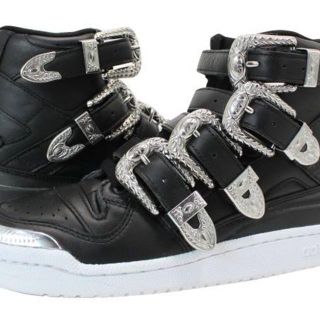 アディダス(adidas)の中古JEREMY SCOTT✖ADIDAS4連アンティークベルトハイカットブーツ(スニーカー)