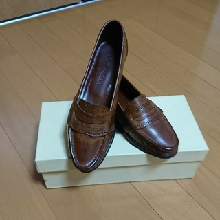 コールハーン(Cole Haan)のCOLE・HAAN 茶色モカシン(スリッポン/モカシン)