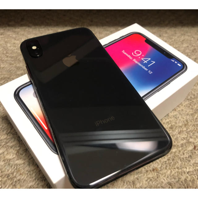 予約販売】本 iPhone - iPhone X 256GB SIMフリー 保証残1年半有