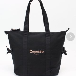 レペット(repetto)のrepetto レペット/ ショッピングバッグ LUCIA☆黒 新品(トートバッグ)