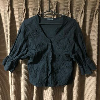 ダブルクローゼット(w closet)のw closet ブラウス 黒(シャツ/ブラウス(長袖/七分))