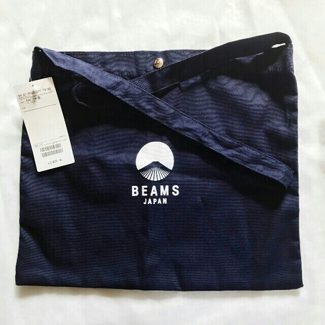 BEAMS(ビームス)の●新品 BEAMSJAPAN/ネイビーオリジナルロゴサコッシュ●ショルダーバッグ レディースのバッグ(ショルダーバッグ)の商品写真