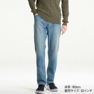 ユニクロ(UNIQLO)の定4千円！未使用★ユニクロ メンズ ミラクルエアージーンズ ジーパン38訳あり(デニム/ジーンズ)