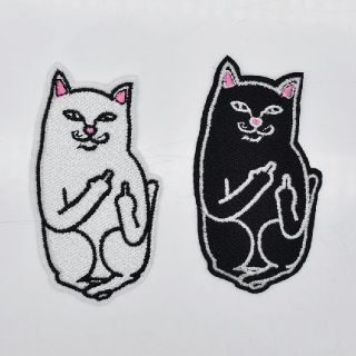 猫ワッペン　２枚セット(各種パーツ)