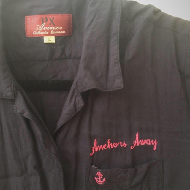 AVIREX(アヴィレックス)のAvirex ネイビーシャツ レディースのトップス(Tシャツ(半袖/袖なし))の商品写真
