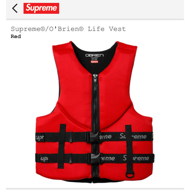 Supreme(シュプリーム)のSupreme O’Brien Life Vest M メンズのジャケット/アウター(その他)の商品写真