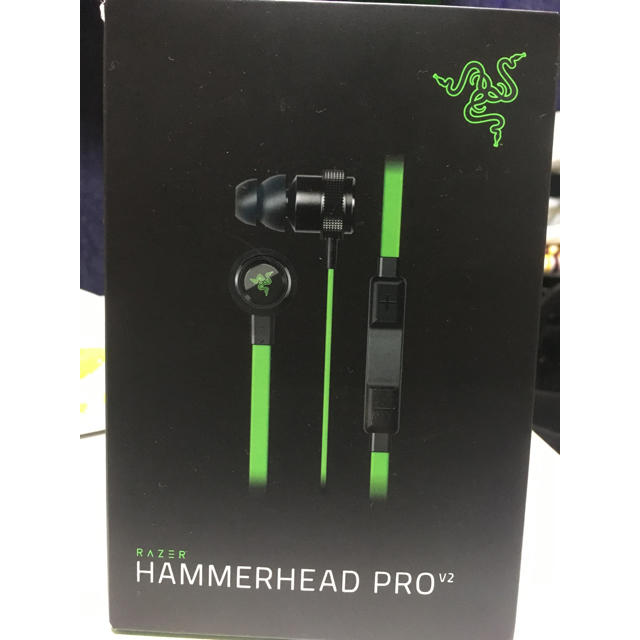 LAZER(レイザー)のRazer hammer head pro v2 ジャンク品 スマホ/家電/カメラのオーディオ機器(ヘッドフォン/イヤフォン)の商品写真