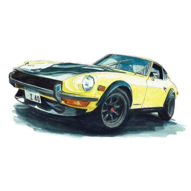 NC-594フェアレディ240Z/Z34限定版画 直筆サイン額装●作家 平右ヱ門 2