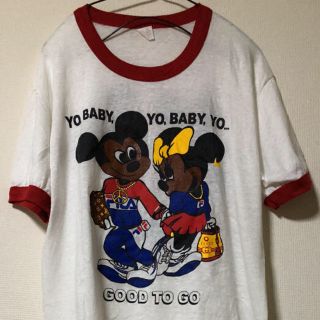 ディズニー(Disney)の超レア！ ヴィンテージ 80’s 両面プリントTシャツ(Tシャツ/カットソー(半袖/袖なし))