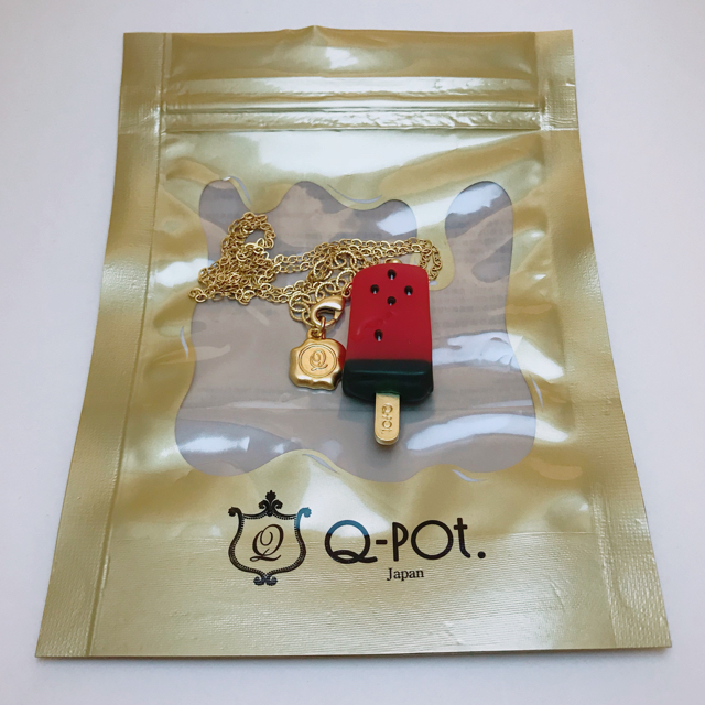 Q-pot.(キューポット)の【未使用】Q-pot. / スイカプチアイスキャンディーネックレス レディースのアクセサリー(ネックレス)の商品写真