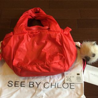 シーバイクロエ(SEE BY CHLOE)のserin様専用♡赤バッグ(ハンドバッグ)