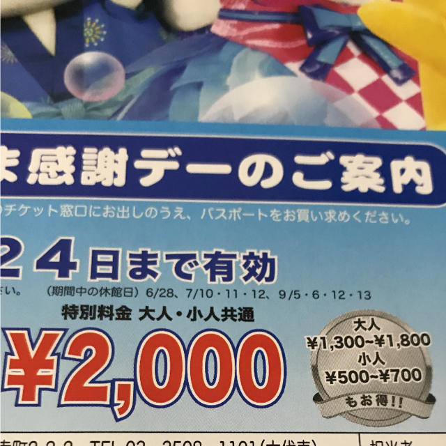 サンリオ(サンリオ)のサンリオ  ピューロランド  割引券 チケットの施設利用券(遊園地/テーマパーク)の商品写真