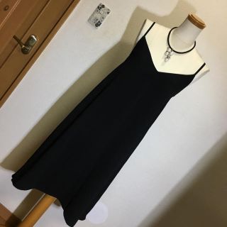 イング(INGNI)の♡イング 黒 アシメトリー フレアワンピース M 美品(ロングワンピース/マキシワンピース)