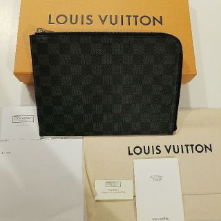 ルイヴィトン(LOUIS VUITTON)のルイヴィトン　ダミエ　グラフィット　クラッチ　ポシェットジュールPM　美品(セカンドバッグ/クラッチバッグ)