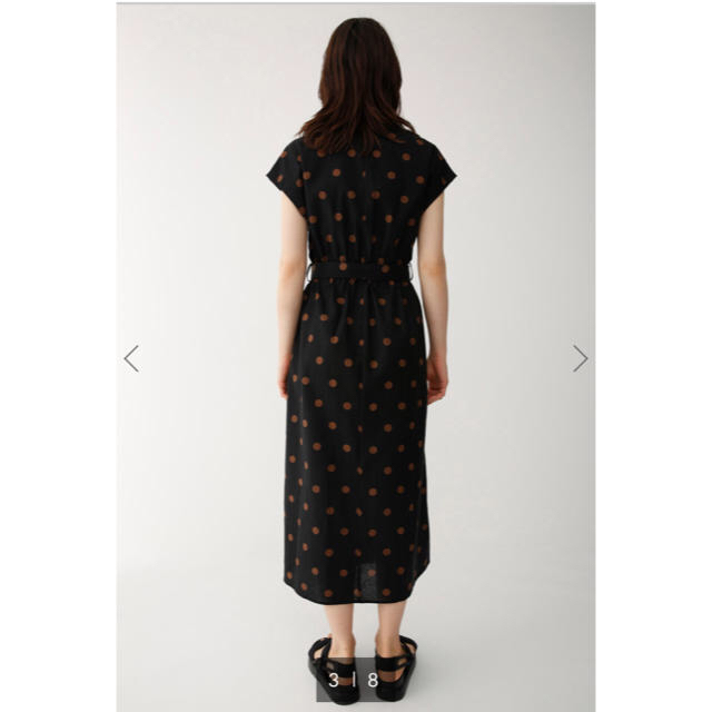 moussy(マウジー)のマウジー dot shirt dress レディースのワンピース(ロングワンピース/マキシワンピース)の商品写真