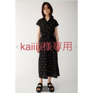 マウジー(moussy)のマウジー dot shirt dress(ロングワンピース/マキシワンピース)