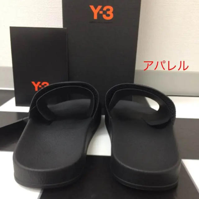 Y-3(ワイスリー)の新品18SS UK7 Y-3 ロゴ シャワーサンダル ヨウジヤマモト ブラック メンズの靴/シューズ(サンダル)の商品写真