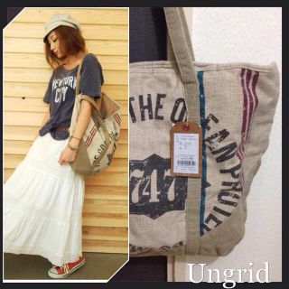 アングリッド(Ungrid)のプリントキャンバストートBAG(トートバッグ)