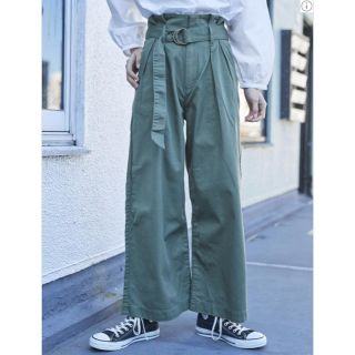 アースミュージックアンドエコロジー(earth music & ecology)のCOTTON USA チノパンツ(ワイド)(チノパン)