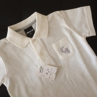 コムサイズム(COMME CA ISM)の新品　タグ付　コムサイズム　白 ポロシャツ　90 フォーマル　(Tシャツ/カットソー)