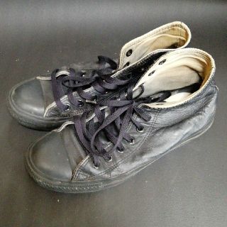 コンバース(CONVERSE)のConverse ALL STAR 26cm オールブラック レザー(スニーカー)