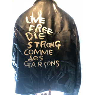 コムデギャルソン(COMME des GARCONS)のコムデギャルソン×ルイスレザー ライトニング 40 新品未使用(ライダースジャケット)