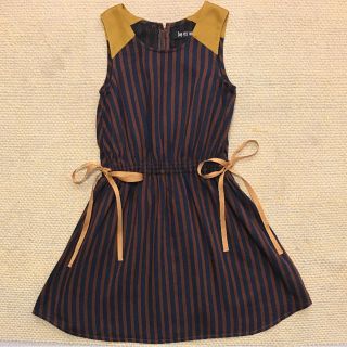 デニムダンガリー(DENIM DUNGAREE)の美品 スワップミートマーケット ワンピース 110 シルク混(ワンピース)