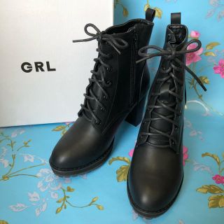 グレイル(GRL)のGRL レースアップ ショートブーツ 24.5cm(ブーツ)