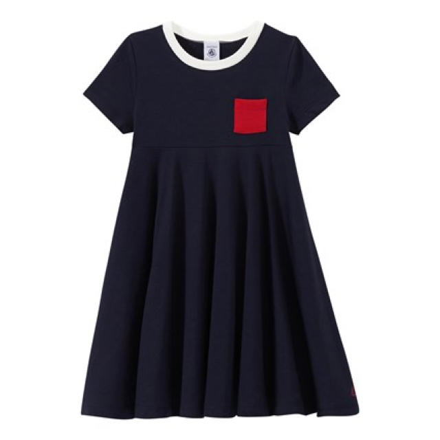 PETIT BATEAU(プチバトー)のrin8kou様専用☆プチバトー 8ans ライトコットンフレアワンピース キッズ/ベビー/マタニティのキッズ服女の子用(90cm~)(ワンピース)の商品写真