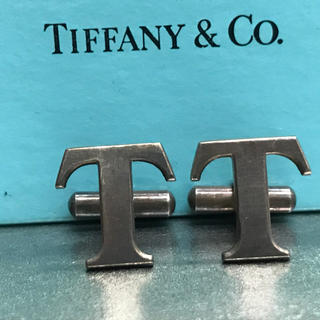 Tiffany & Co. - ティファニー Tロゴ カフス カフリンクス 燻加工の通販｜ラクマ
