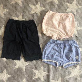 ムジルシリョウヒン(MUJI (無印良品))の８０サイズ★短パン(３点セット)(パンツ)