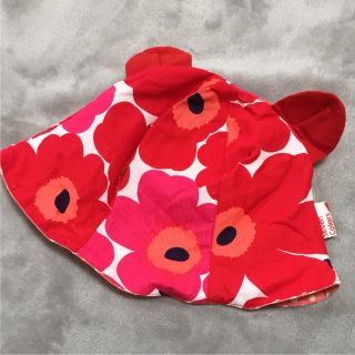 マリメッコ(marimekko)のマリメッコ柄 ベビー用帽子 リバーシブル(帽子)