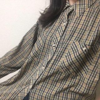 グリモワール(Grimoire)のused clothing  古着 ヴィンテージ チェックオーバー シャツ(シャツ/ブラウス(長袖/七分))