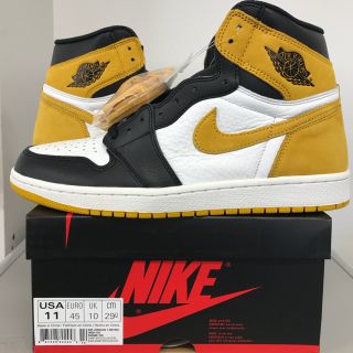 ナイキ(NIKE)の29 AIR JORDAN 1 OG YELLOW OCHRE イエローオークル(スニーカー)