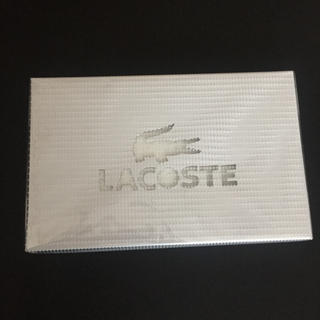 ラコステ(LACOSTE)のラコステ タオル 新品 未開封 未使用 ホワイト(ハンカチ/ポケットチーフ)