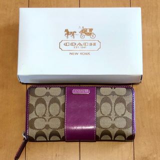 コーチ(COACH)の長財布＊シグネチャー❁アコーディオン＊COACH(財布)