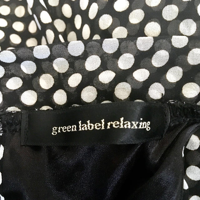 UNITED ARROWS green label relaxing(ユナイテッドアローズグリーンレーベルリラクシング)のグリーンレーベルリラクシング 水玉ホルターネックブラウス レディースのトップス(シャツ/ブラウス(半袖/袖なし))の商品写真